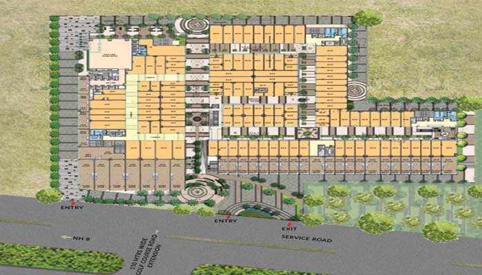 M3M Corner Walk Master Layout Plan