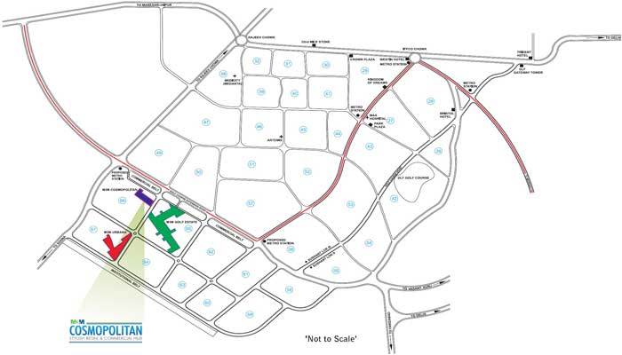 M3M Cosmopolitan Location Map
