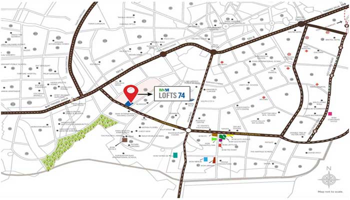 M3M Lofts-74 Location Map