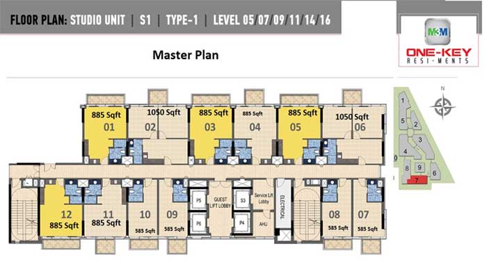M3M One Key Resiments Master Layout Plan