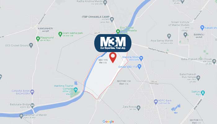 M3M SCO 115 Location Map