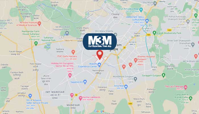 M3M Sector 37 Gurugram Location Map
