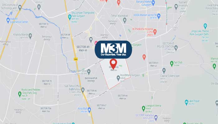 M3M Floors Sector 65 Gurugram Location Map