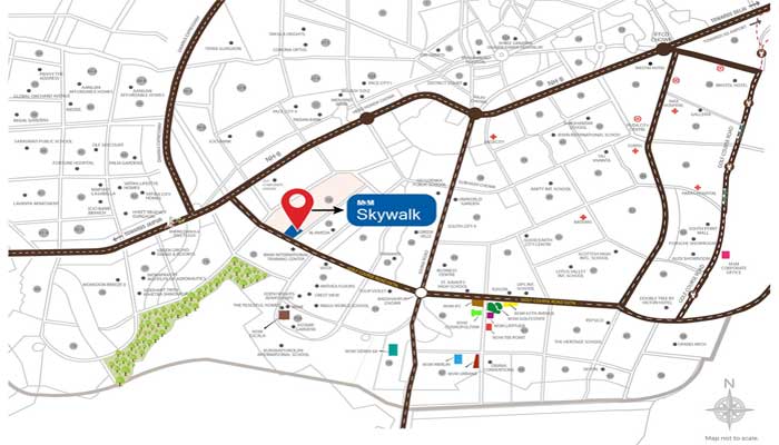M3M Skywalk Location Map