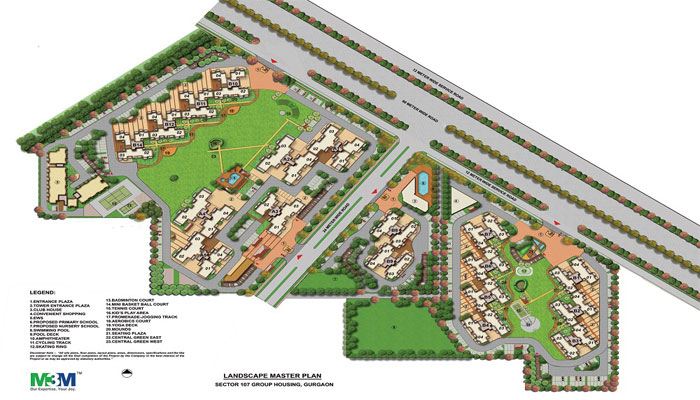 M3M Woodshire Master Layout Plan